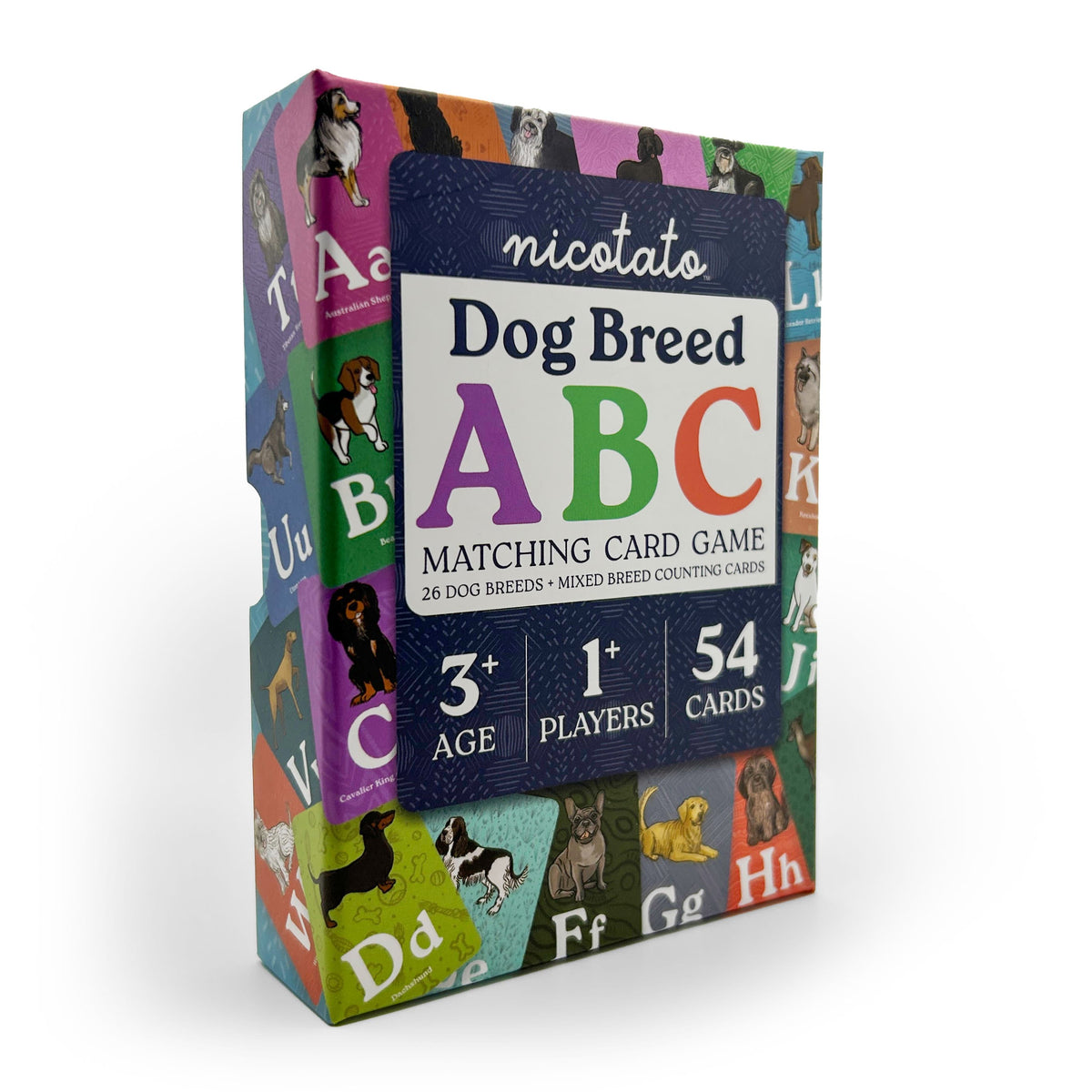 Matching Card Game Dog Breed ABC Preschool Matching Game