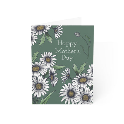 Paper products 4.6" x 6.25" (Vertical) / Uncoated / 1 pc Mother's Day Daisy Greeting Cards