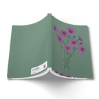 Paper products Aster Flower Journal - September Birth flower - Personalizable Softcover Journal