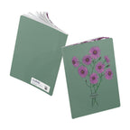 Paper products Aster Flower Journal - September Birth flower - Personalizable Softcover Journal
