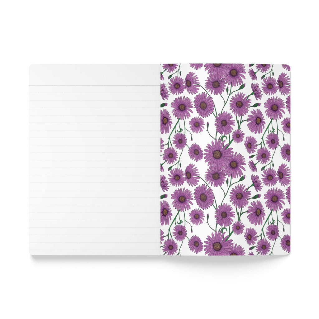 Paper products Aster Flower Journal - September Birth flower - Personalizable Softcover Journal
