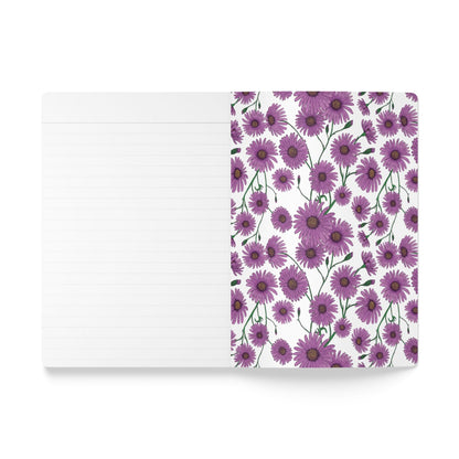 Paper products Aster Flower Journal - September Birth flower - Personalizable Softcover Journal