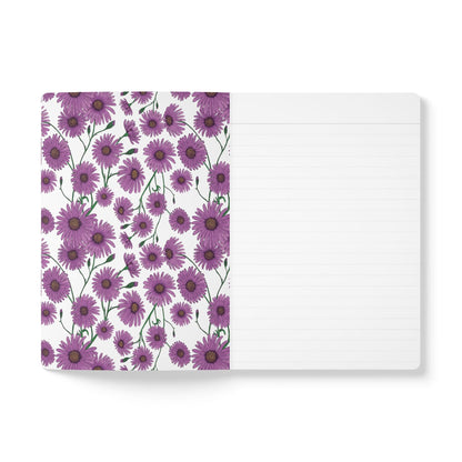 Paper products Aster Flower Journal - September Birth flower - Personalizable Softcover Journal