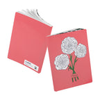 Paper products Carnations Journal - January Birth Flower - Personalizable Softcover Journal with Inside Prints