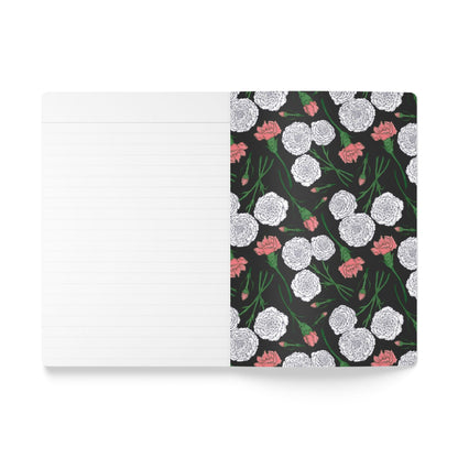 Paper products Carnations Journal - January Birth Flower - Personalizable Softcover Journal with Inside Prints