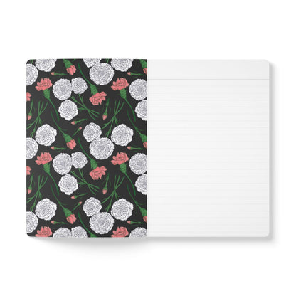 Paper products Carnations Journal - January Birth Flower - Personalizable Softcover Journal with Inside Prints