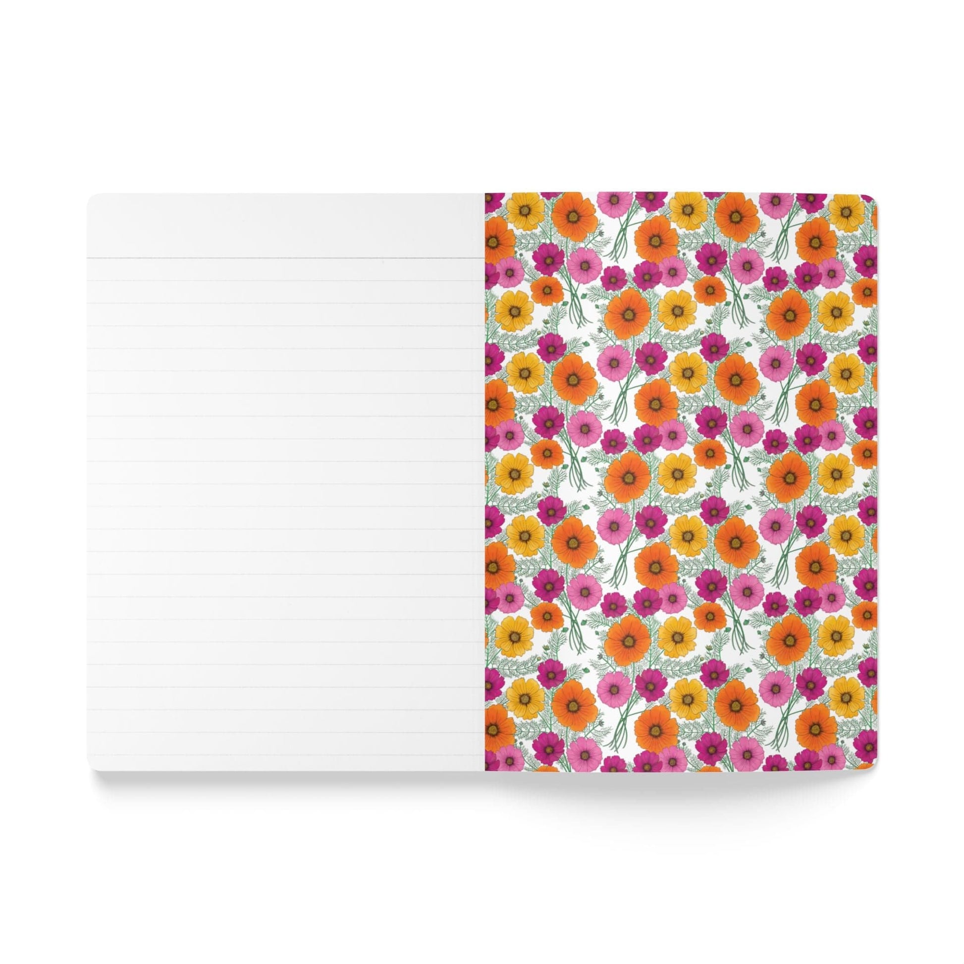Paper products Cosmo Flower Journal - October Birth flower - Personalizable Softcover Journal