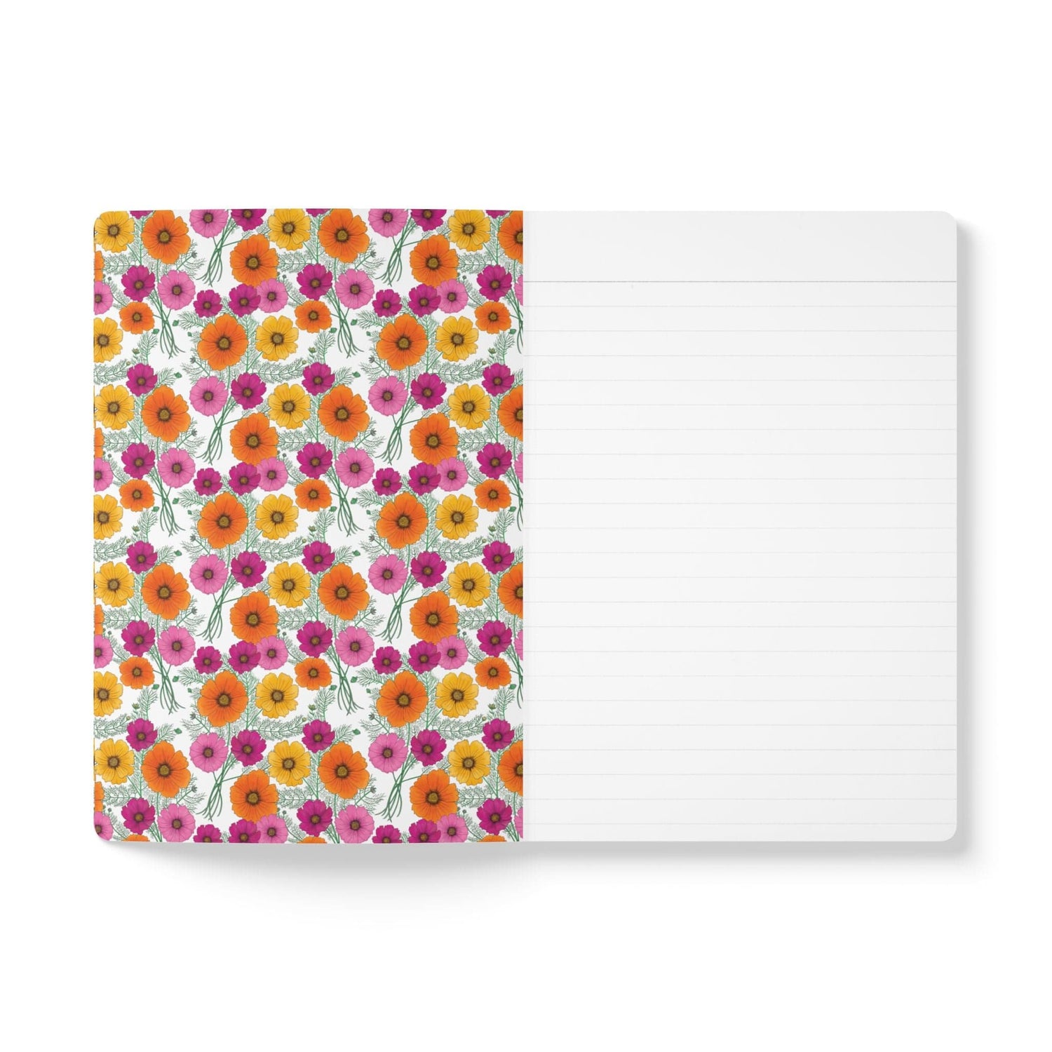 Paper products Cosmo Flower Journal - October Birth flower - Personalizable Softcover Journal