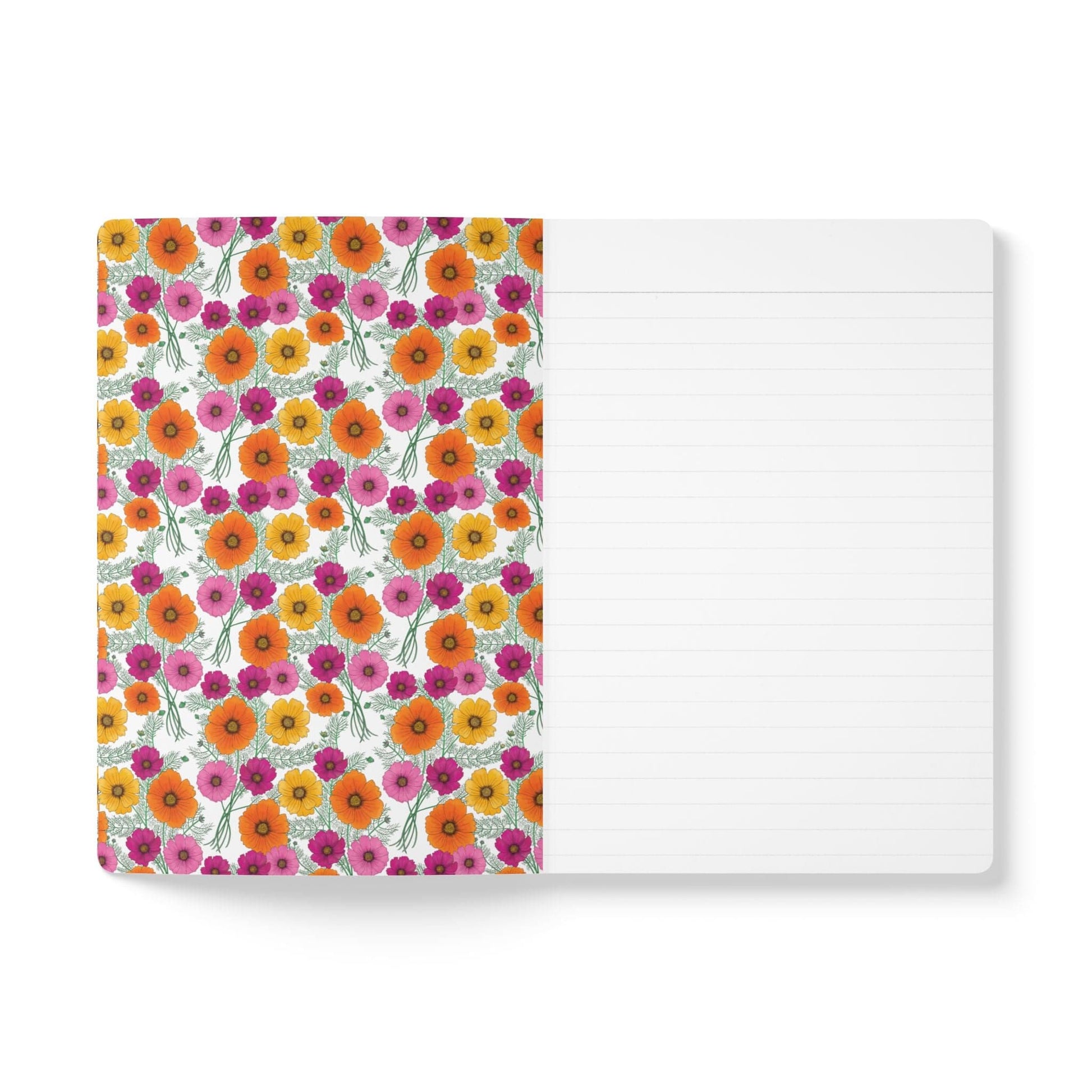 Paper products Cosmo Flower Journal - October Birth flower - Personalizable Softcover Journal