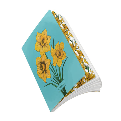 Paper products Daffodil Flower Journal - March Birth flower - Personalizable Softcover Journal