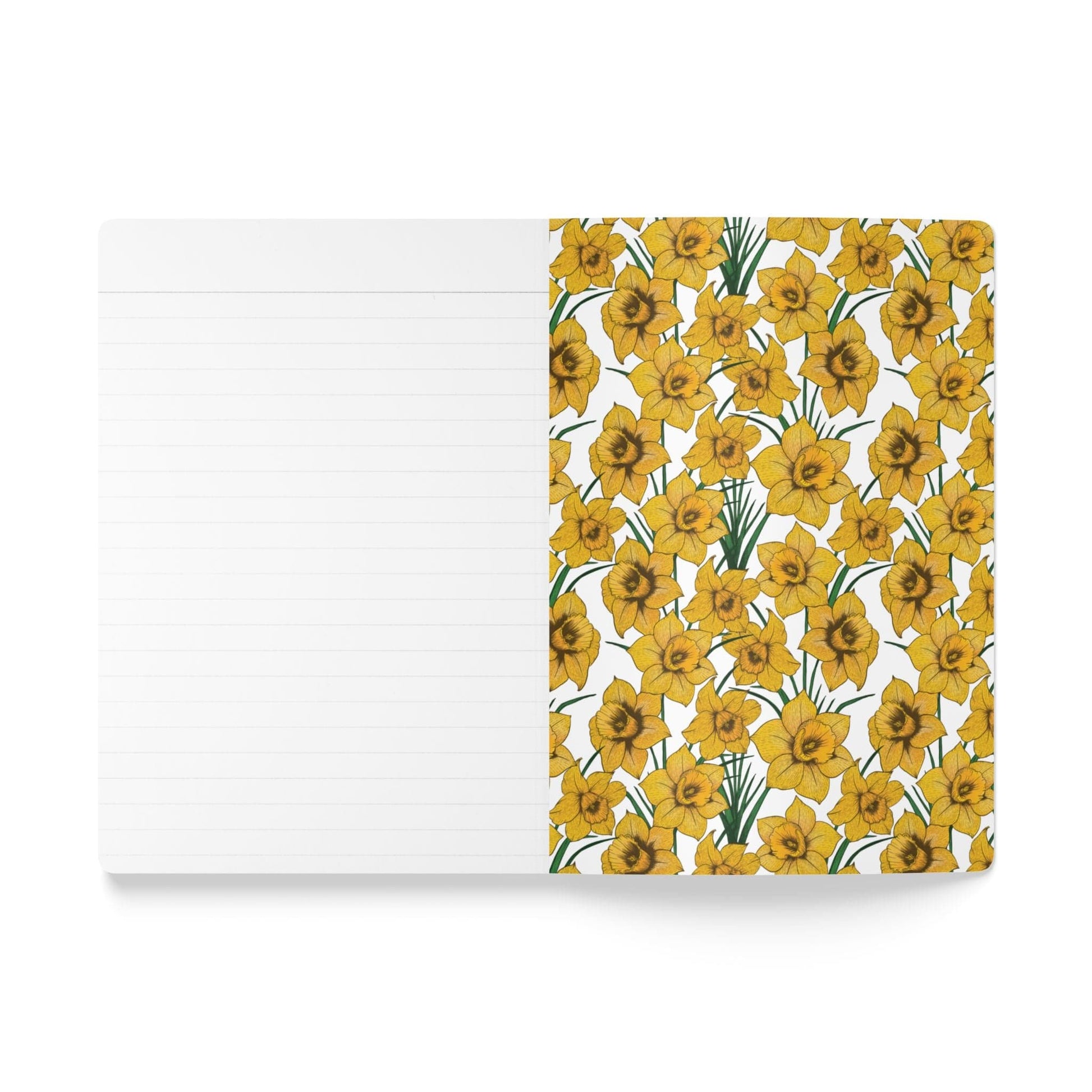 Paper products Daffodil Flower Journal - March Birth flower - Personalizable Softcover Journal