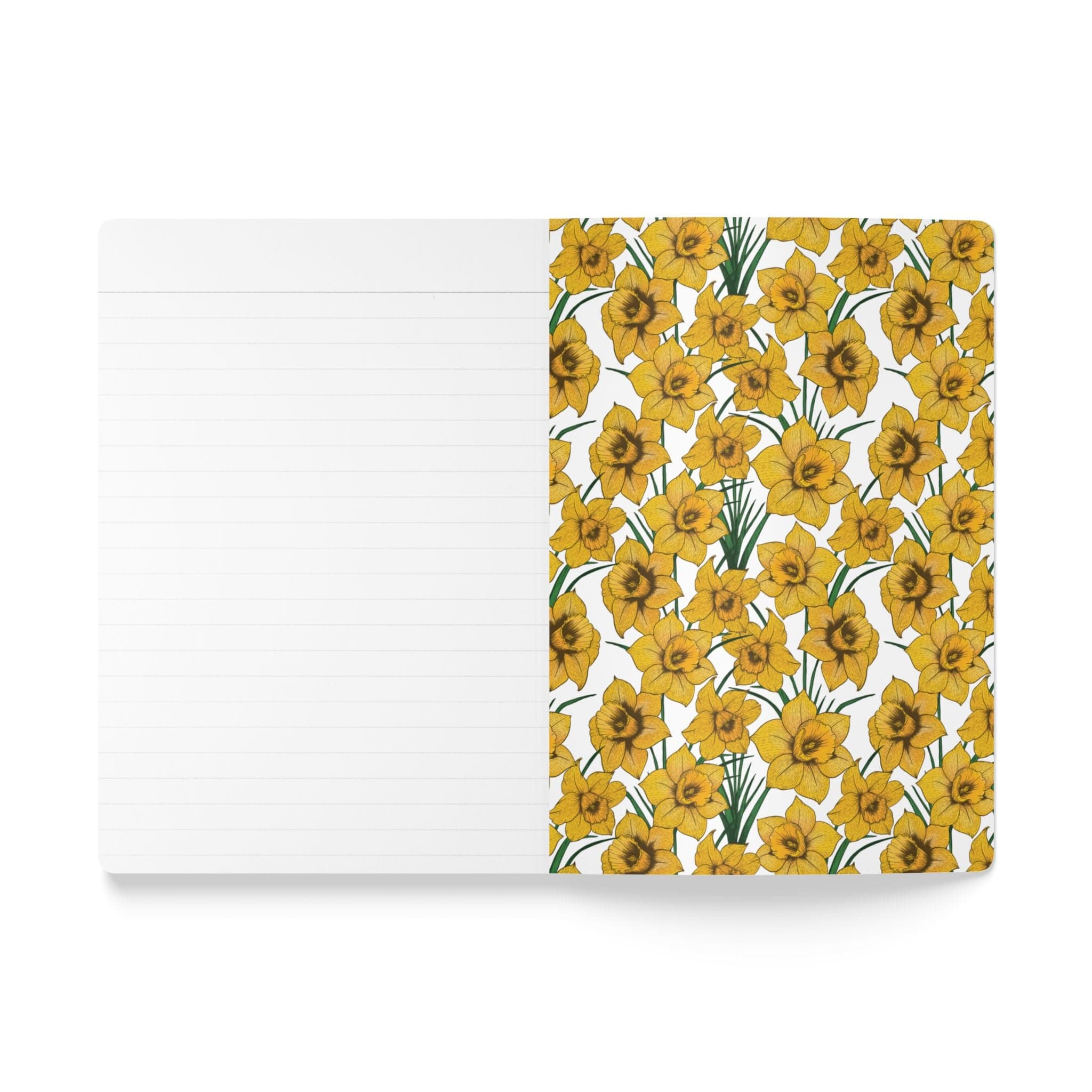 Paper products Daffodil Flower Journal - March Birth flower - Personalizable Softcover Journal