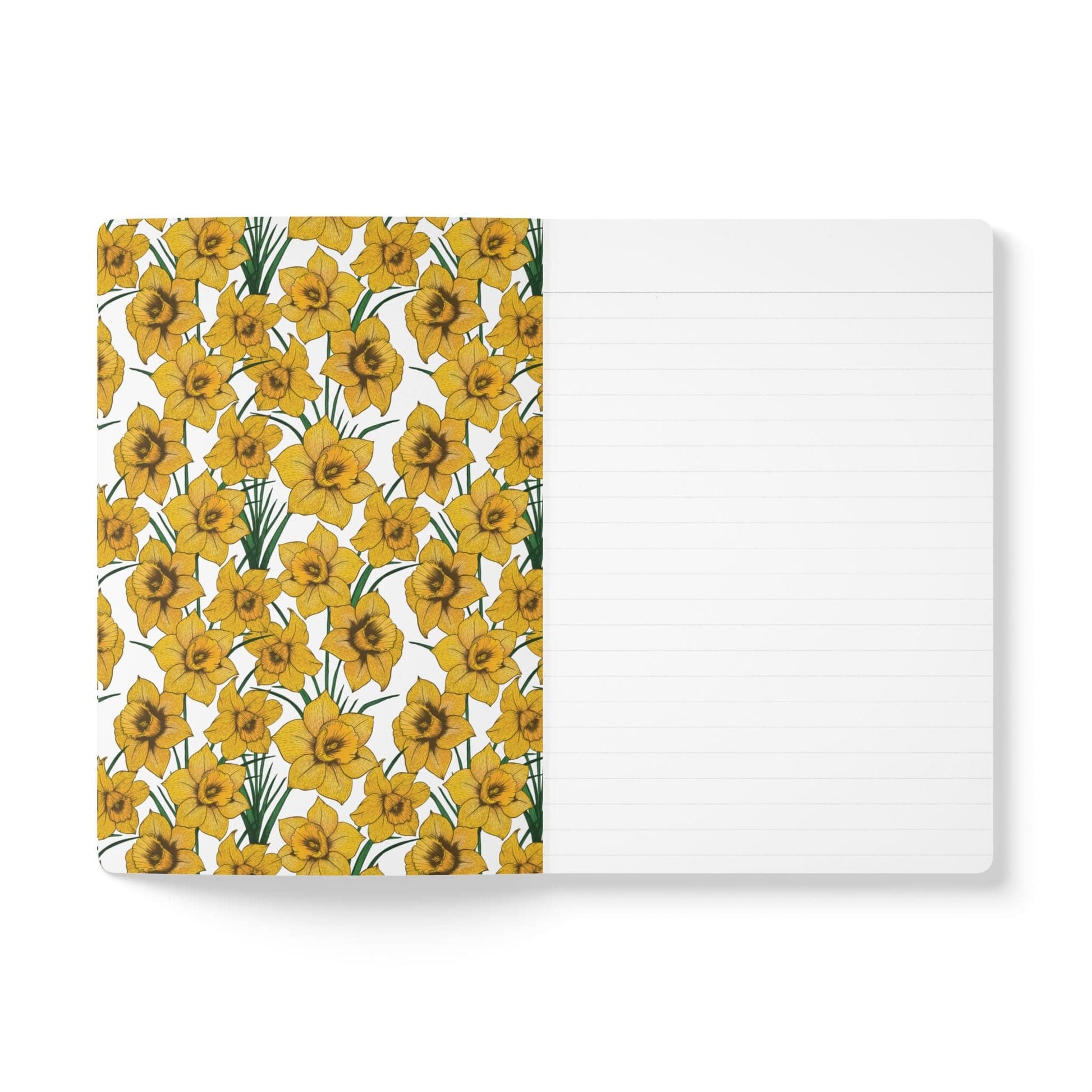 Paper products Daffodil Flower Journal - March Birth flower - Personalizable Softcover Journal