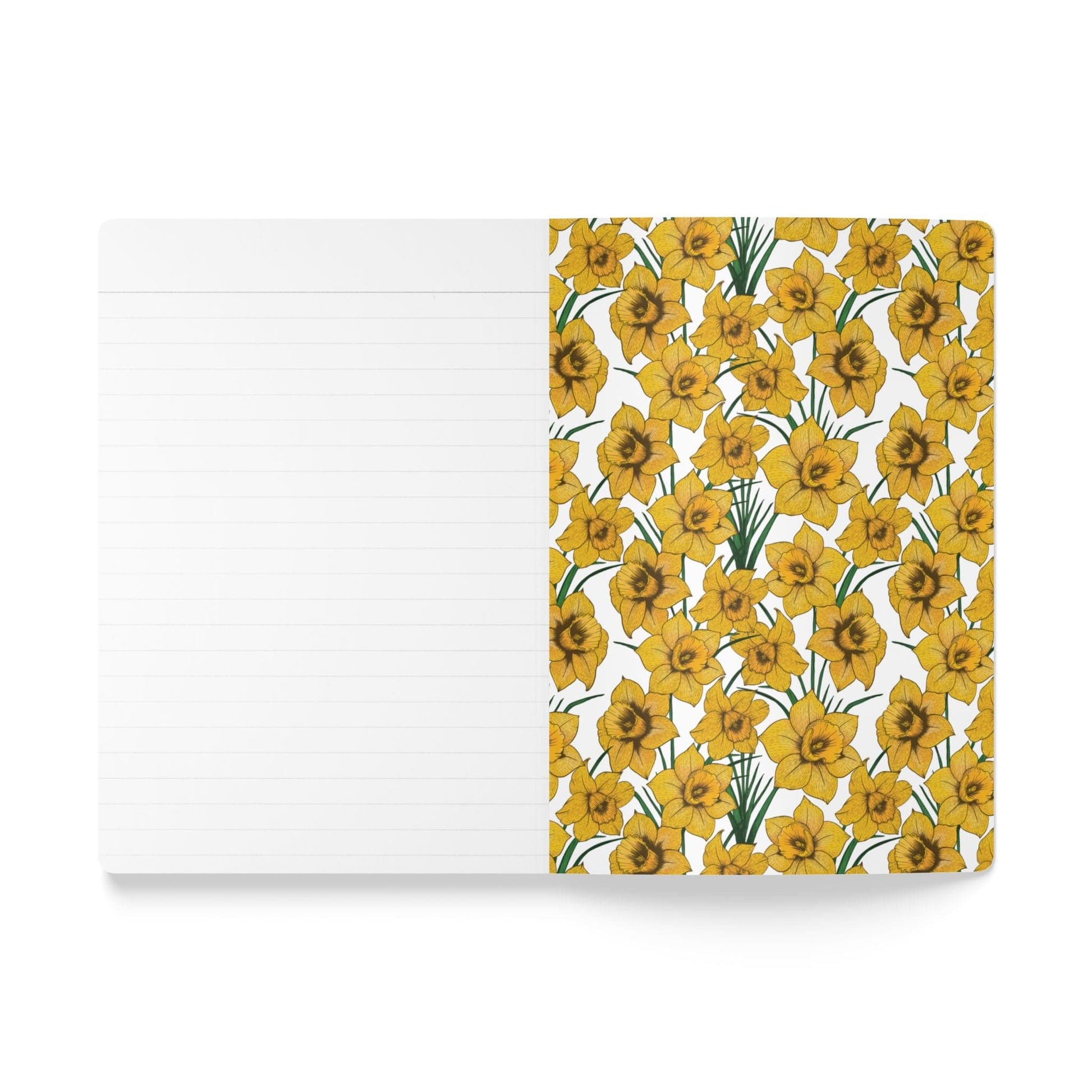 Paper products Daffodil Flower Journal - March Birth flower - Personalizable Softcover Journal