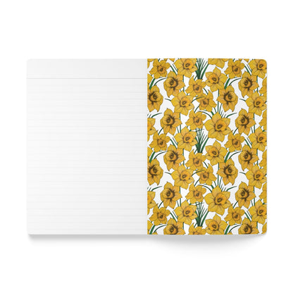 Paper products Daffodil Flower Journal - March Birth flower - Personalizable Softcover Journal