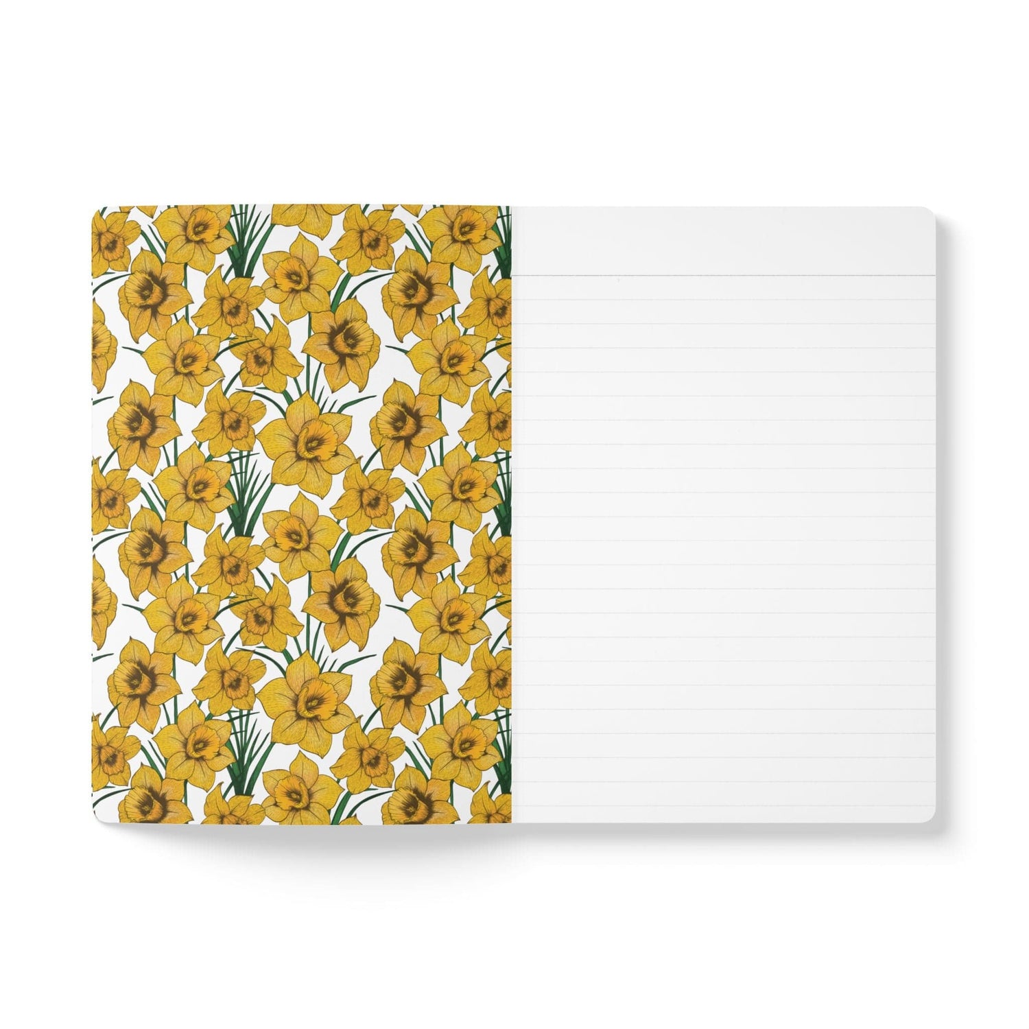 Paper products Daffodil Flower Journal - March Birth flower - Personalizable Softcover Journal