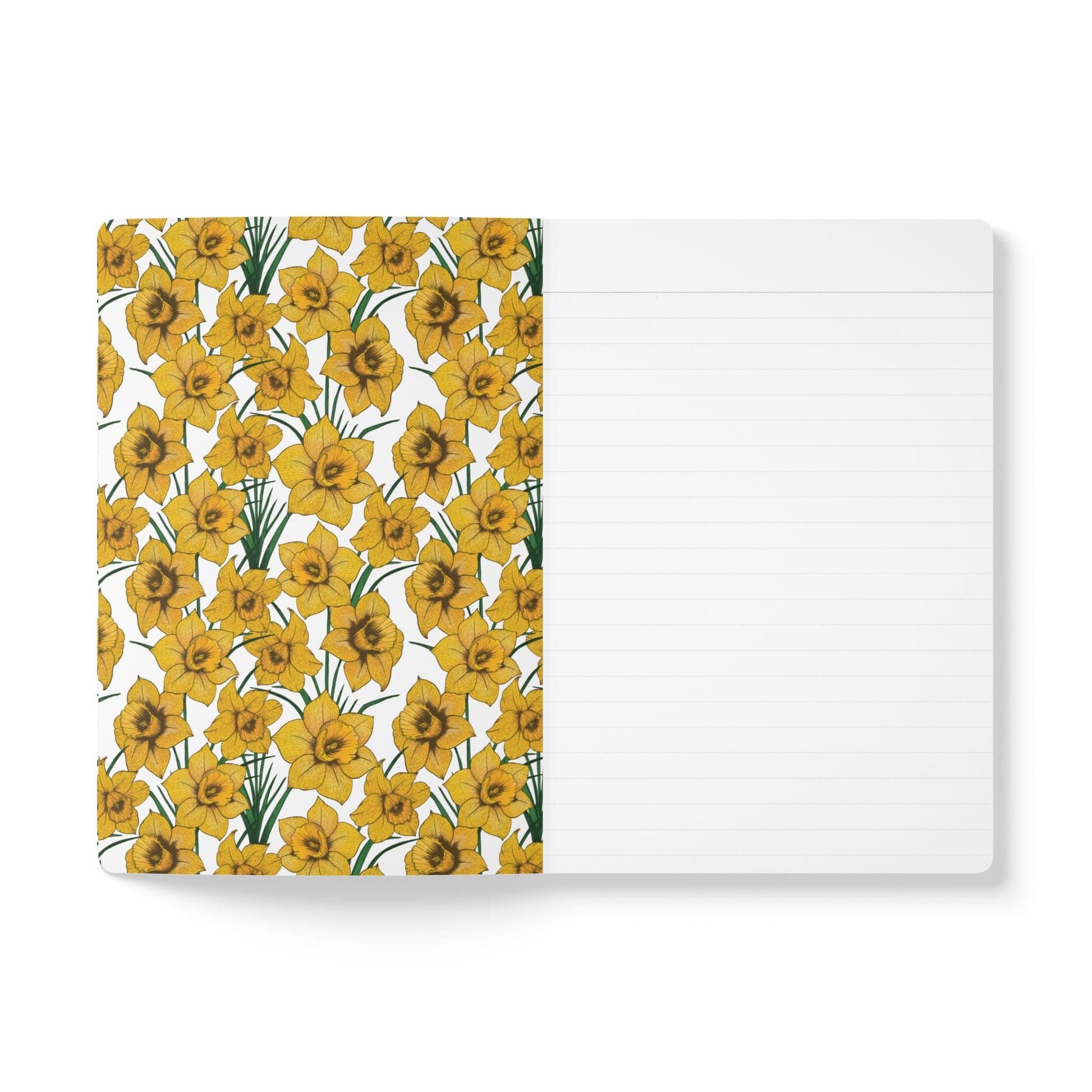 Paper products Daffodil Flower Journal - March Birth flower - Personalizable Softcover Journal