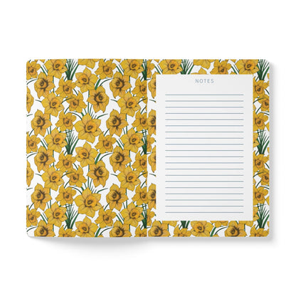 Paper products Daffodil Flower Journal - March Birth flower - Personalizable Softcover Journal