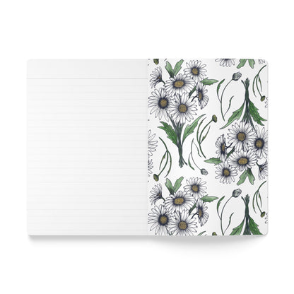 Paper products Daisy Flower Journal - April Birth flower - Personalizable Softcover Journal