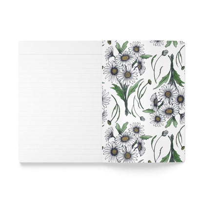 Paper products Daisy Flower Journal - April Birth flower - Personalizable Softcover Journal