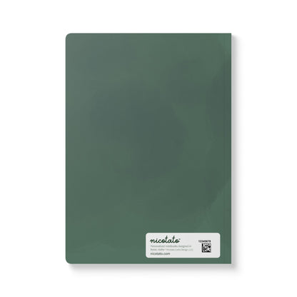 Paper products Daisy Flower Journal - April Birth flower - Personalizable Softcover Journal