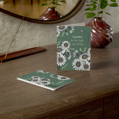Paper products Grateful for the Light You Bring – Daisy Greeting Card