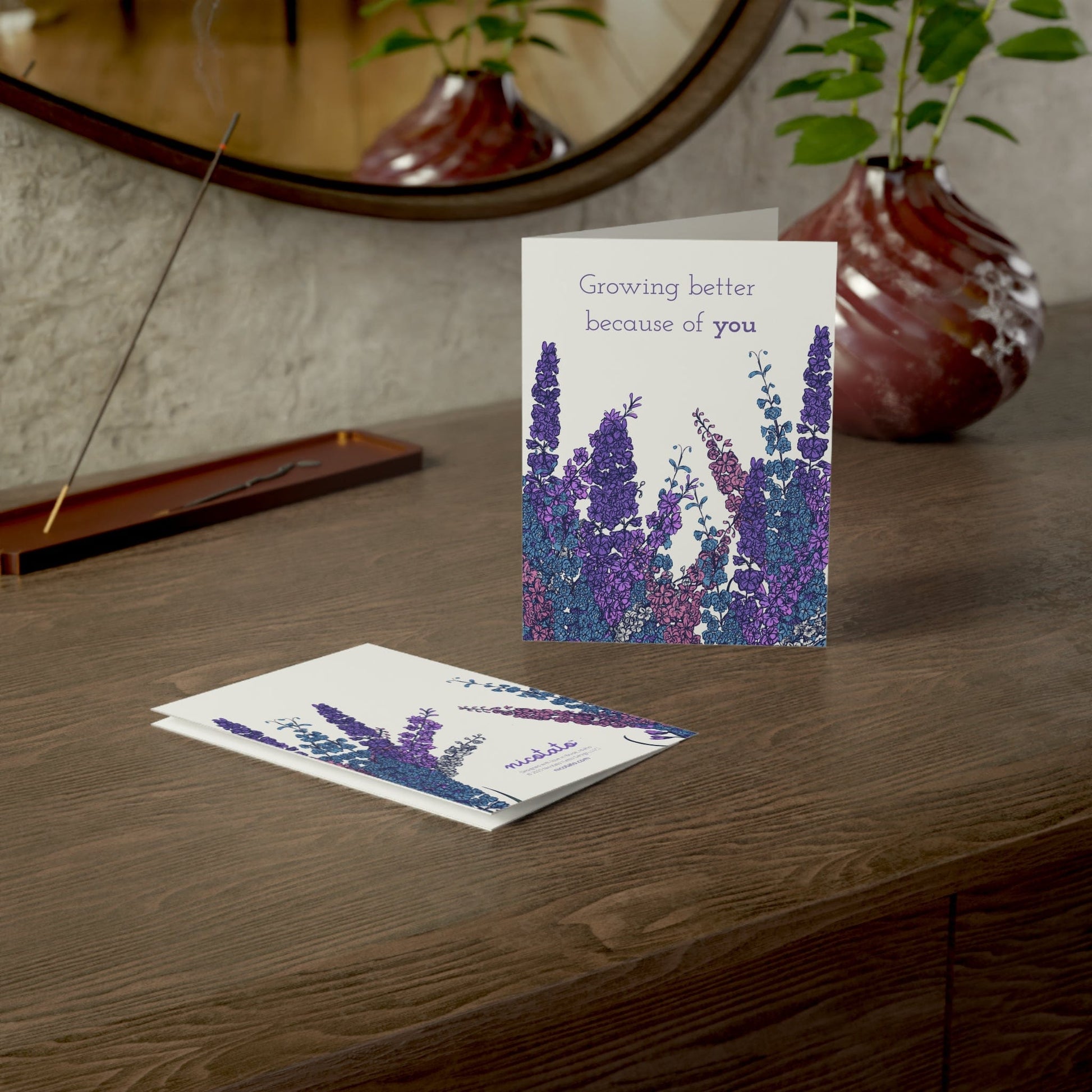 Paper products Growing Better Because of You – Larkspur Greeting Card