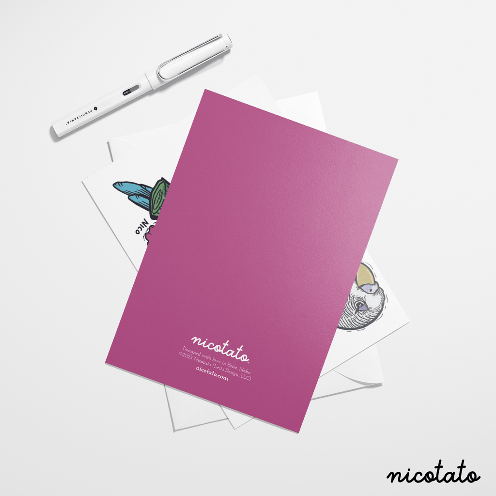 Paper products Happy Birthday Parakeet Card