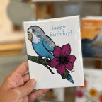 Paper products Happy Birthday Parakeet Card