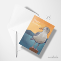 Paper products Happy Birthday Seagull Blank Card