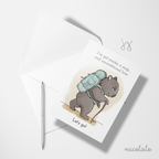 Paper products Hiking Wombat Card | "Let's Go!" Adventure Blank Greeting Card