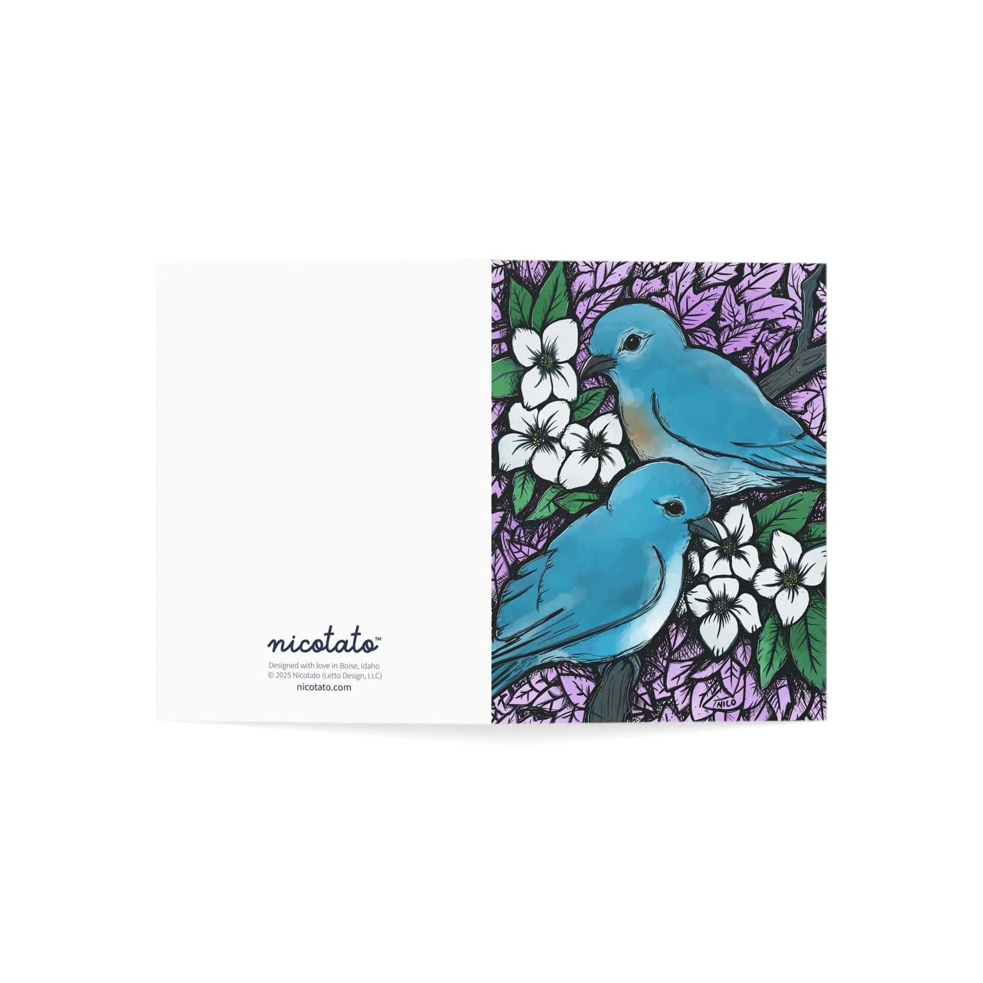 Paper products Idaho Mountain Bluebirds and Syringa Flowers