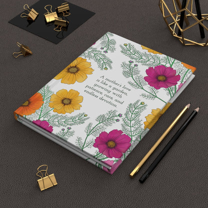 Paper products Journal A Mother's Love Journal Featuring Hand-Drawn Cosmo Flowers – Hardcover Matte