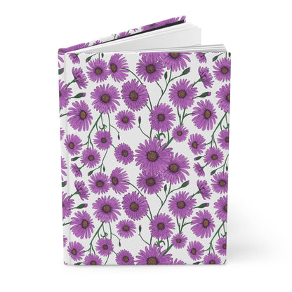 Paper products Journal Aster Flower Pattern Journal - Hardcover Matte