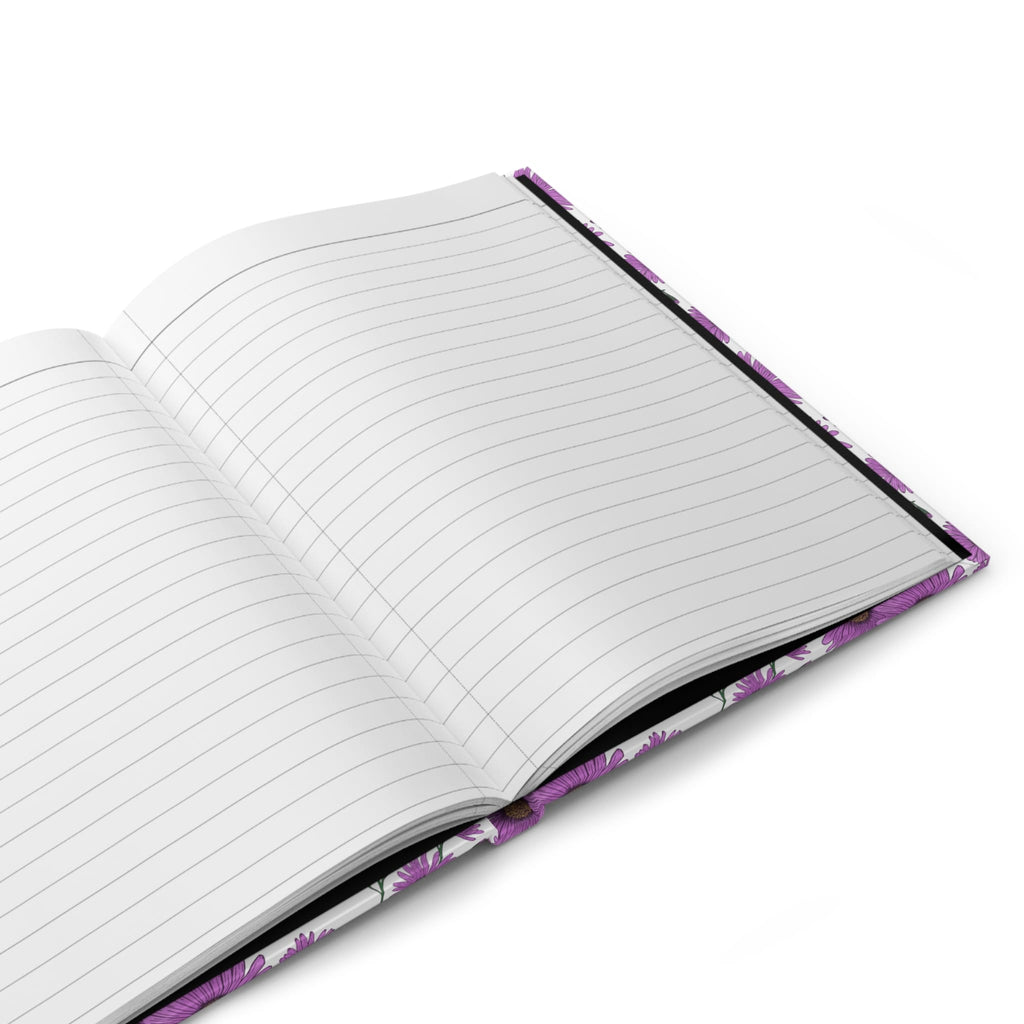 Paper products Journal Aster Flower Pattern Journal - Hardcover Matte
