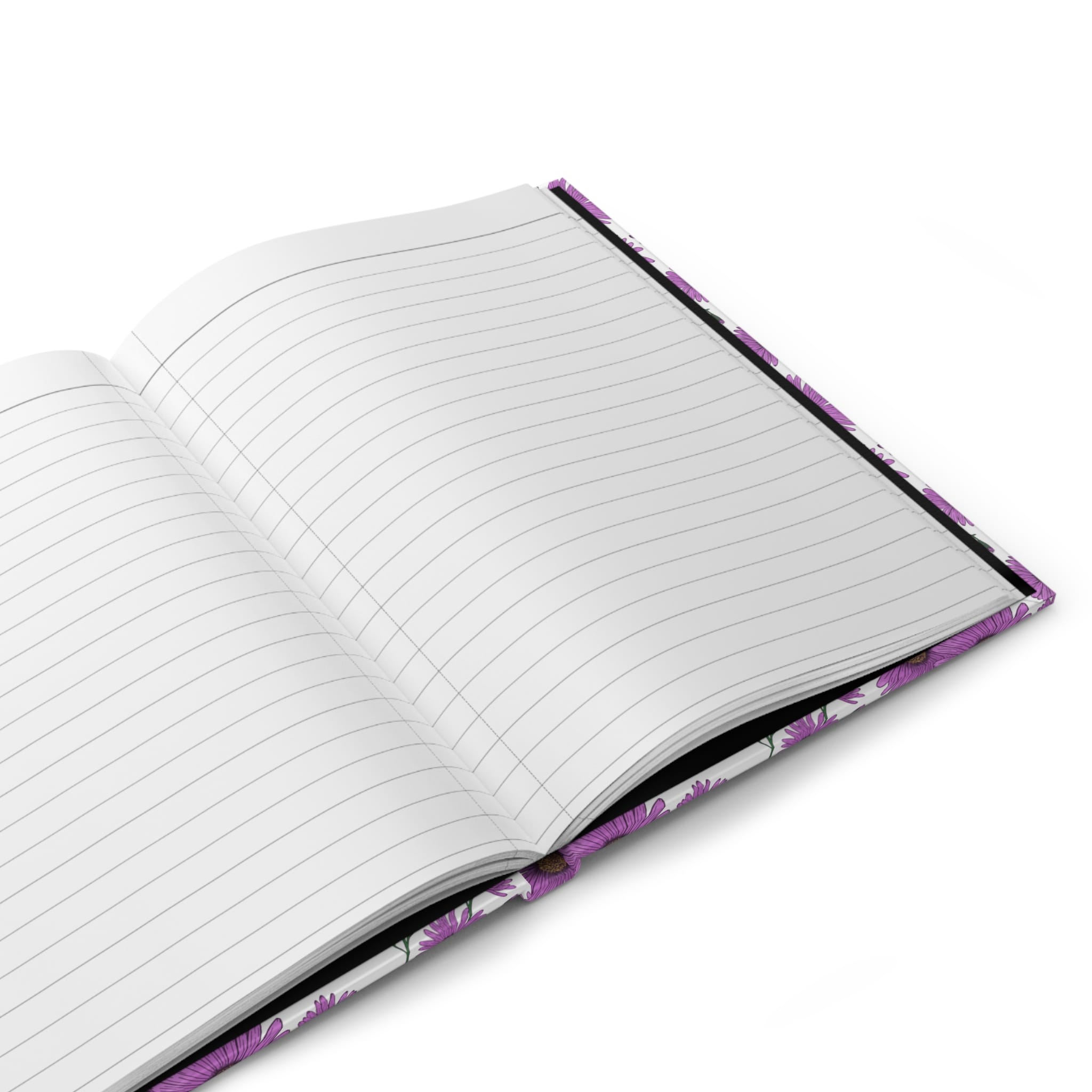 Paper products Journal Aster Flower Pattern Journal - Hardcover Matte