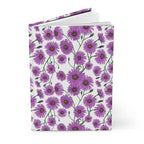 Paper products Journal Aster Flower Pattern Journal - Hardcover Matte