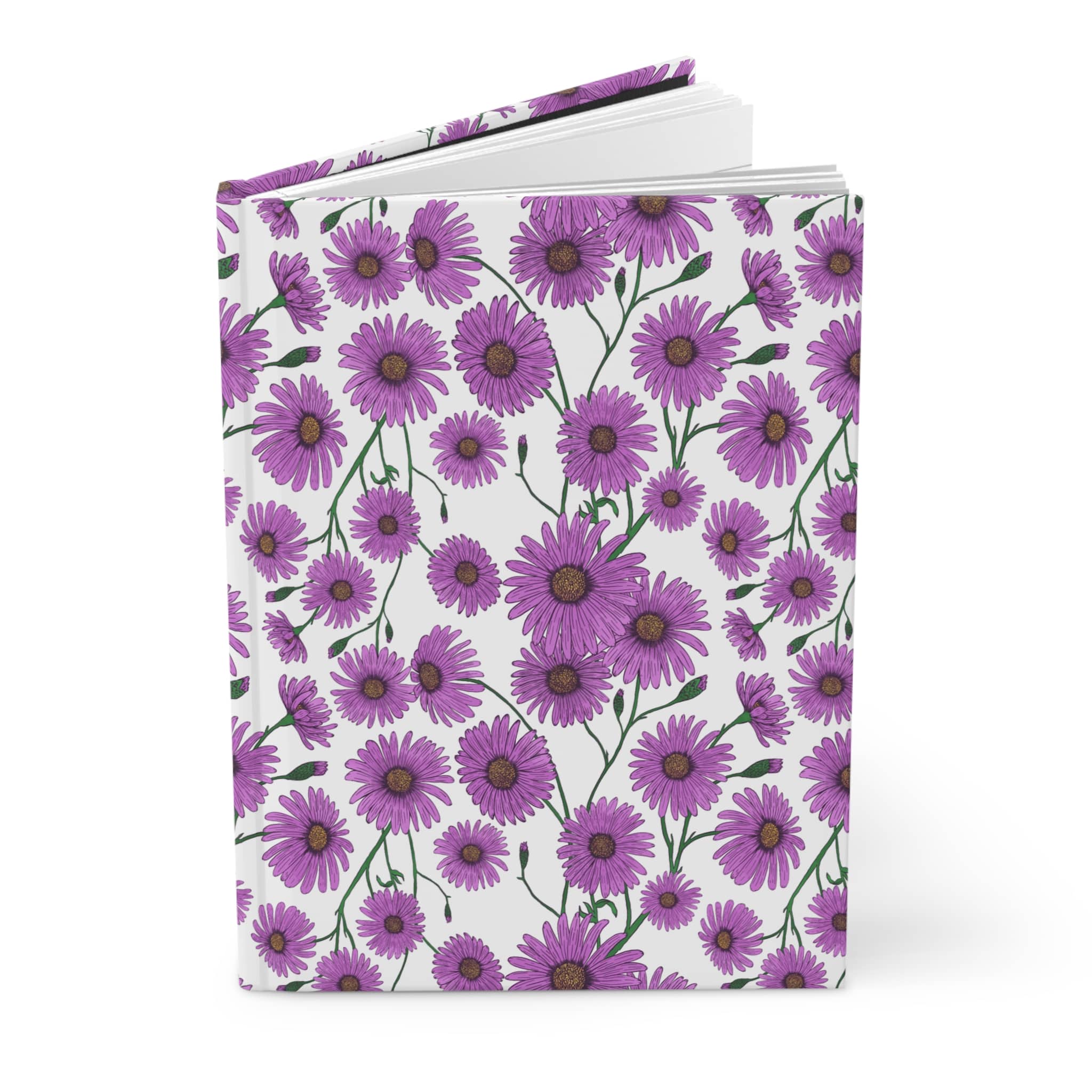 Paper products Journal Aster Flower Pattern Journal - Hardcover Matte