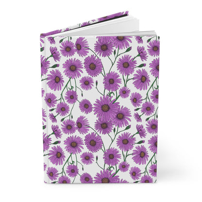 Paper products Journal Aster Flower Pattern Journal - Hardcover Matte