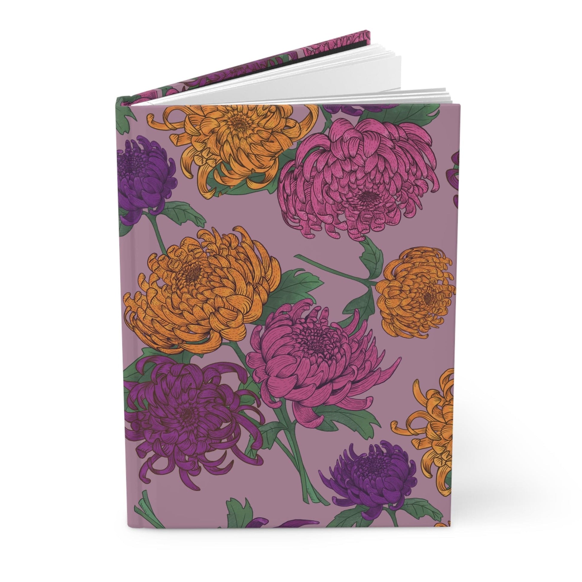 Paper products Journal Chrysanthemum Flower Pattern Journal - Hardcover Matte