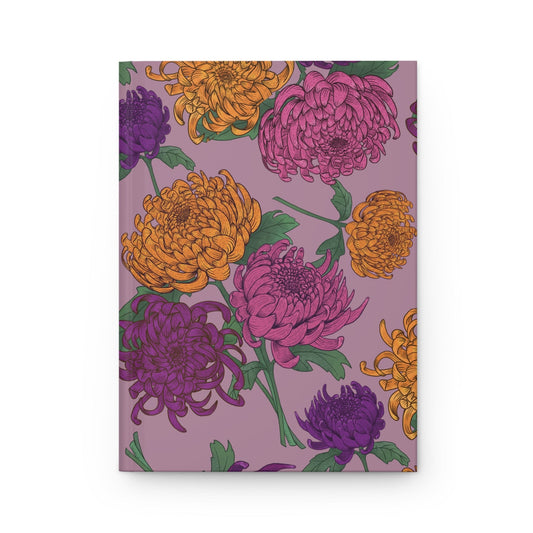Paper products Journal Chrysanthemum Flower Pattern Journal - Hardcover Matte