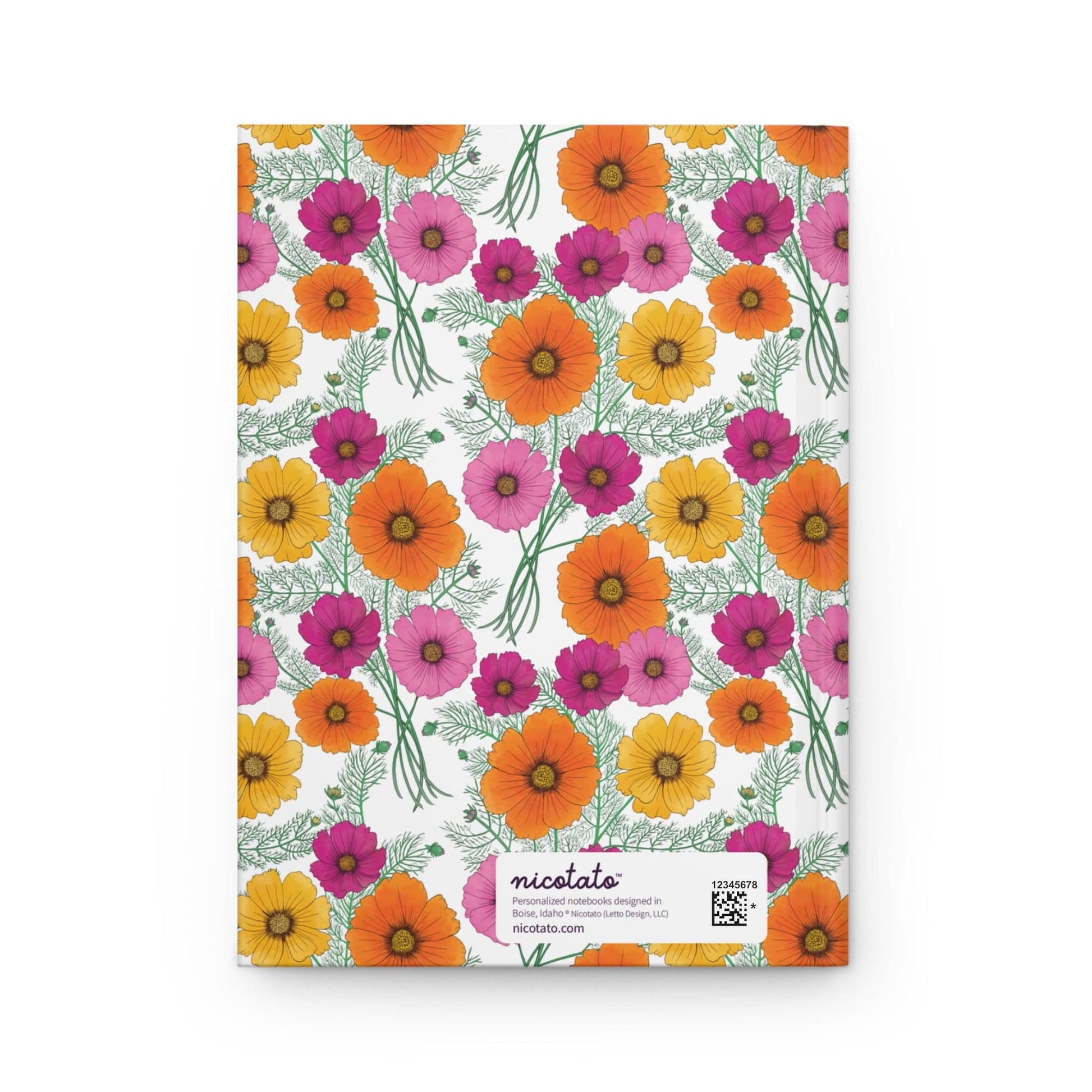 Paper products Journal Cosmo Flower Pattern Journal - Hardcover Matte