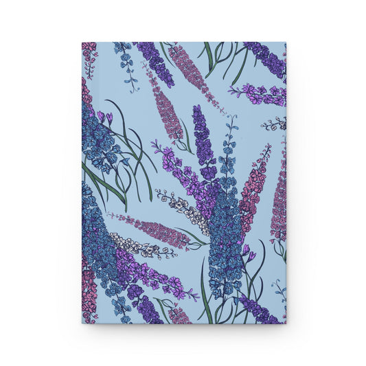Paper products Journal Larkspur Flower Pattern Journal - Hardcover Matte