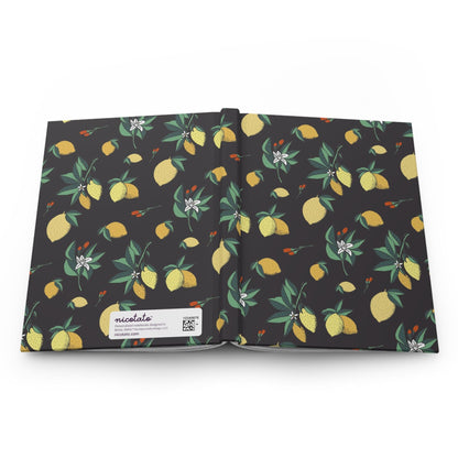 Paper products Journal Lemons and Flowers Journal - Hardcover Matte