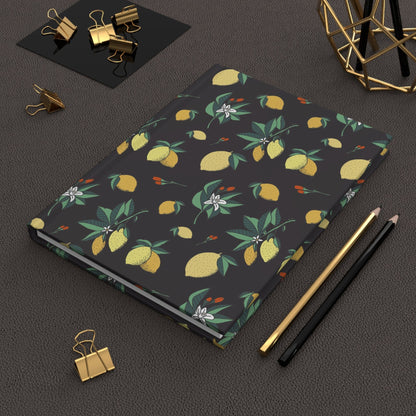 Paper products Journal Lemons and Flowers Journal - Hardcover Matte