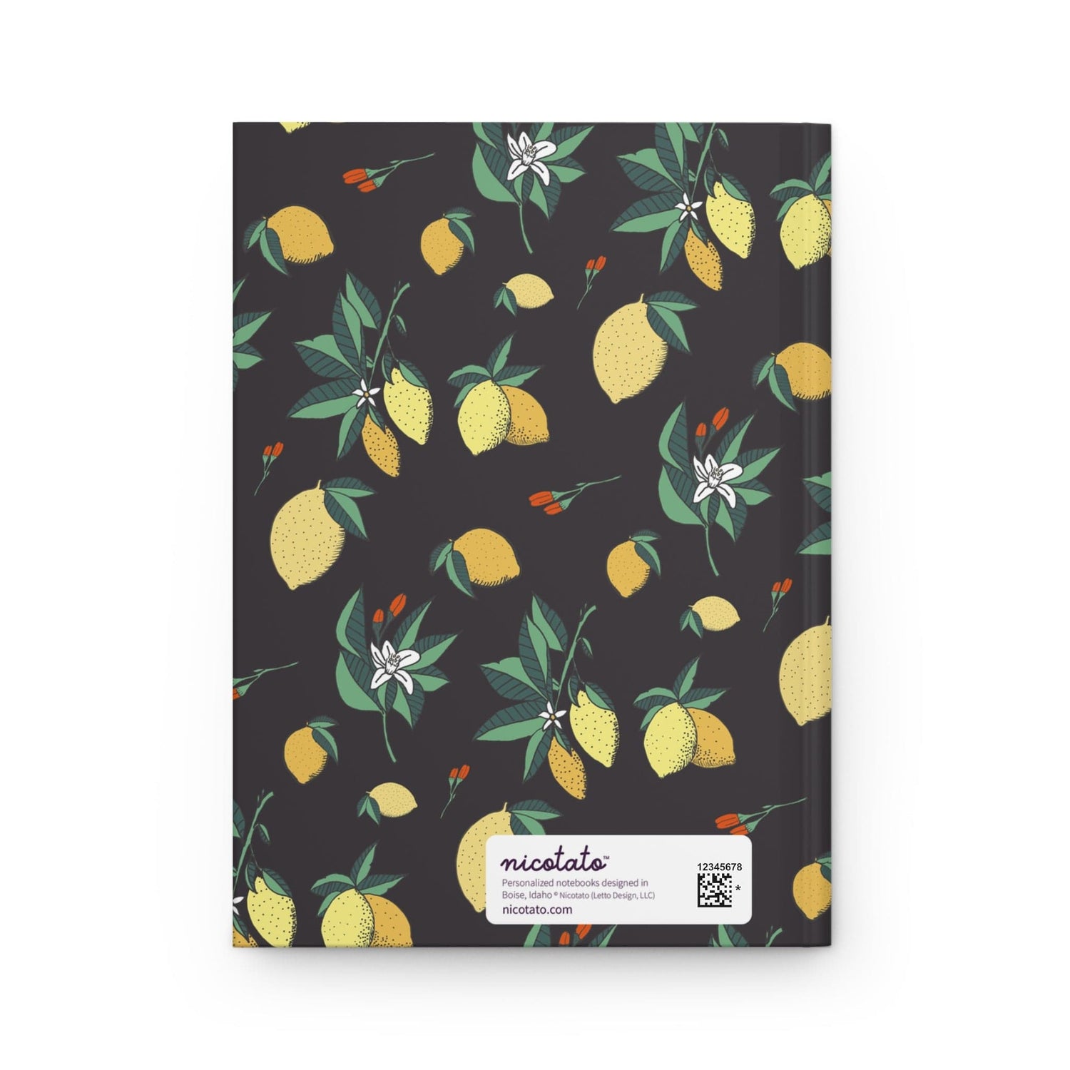 Paper products Journal Lemons and Flowers Journal - Hardcover Matte