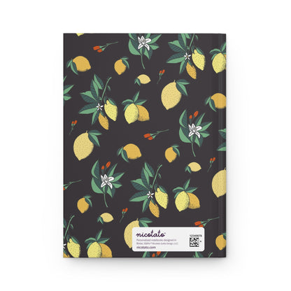 Paper products Journal Lemons and Flowers Journal - Hardcover Matte