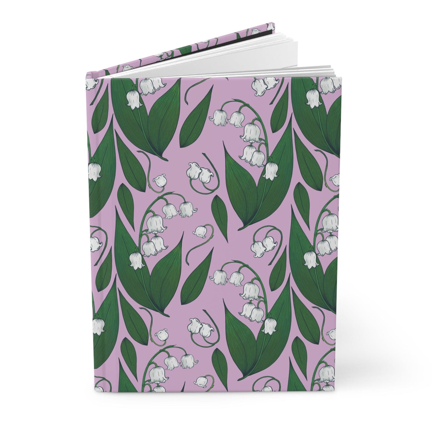 Paper products Journal Lily of the Valley Flower Pattern Journal - Hardcover Matte