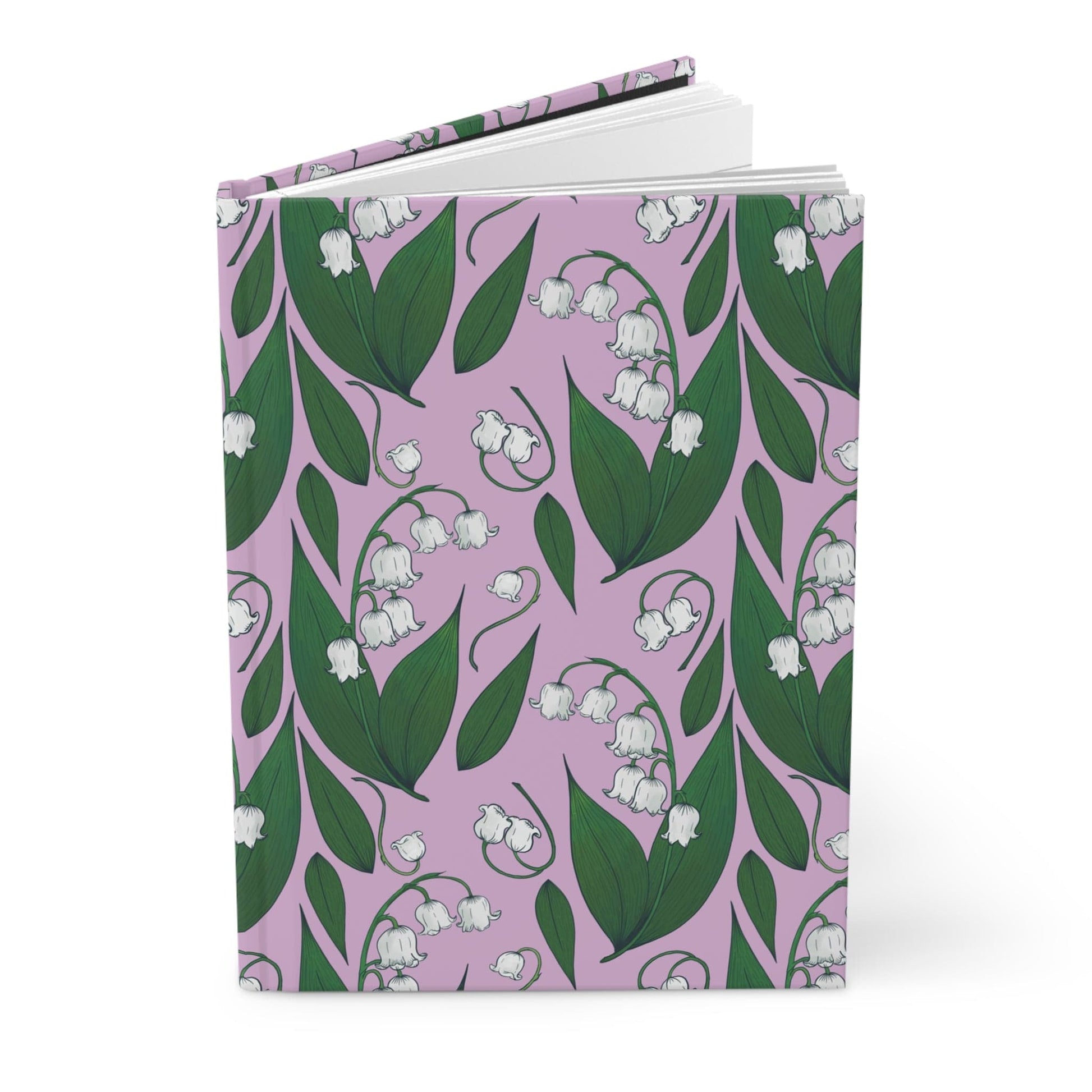 Paper products Journal Lily of the Valley Flower Pattern Journal - Hardcover Matte