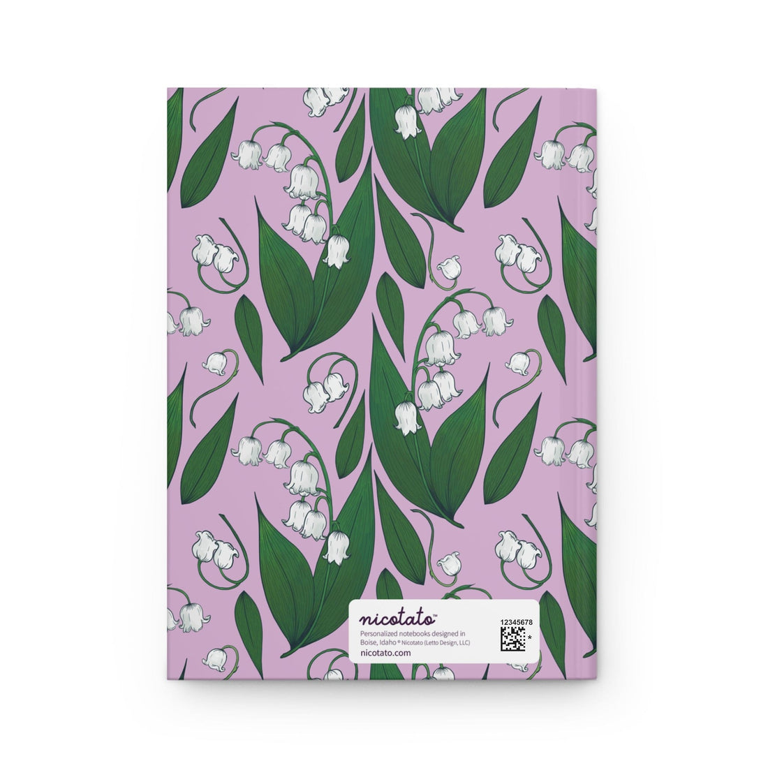 Paper products Journal Lily of the Valley Flower Pattern Journal - Hardcover Matte